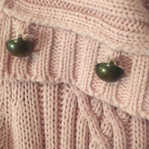 Pink Cable Knit Cardigan - Picture 3 of 7